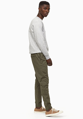 Cotton twill joggers